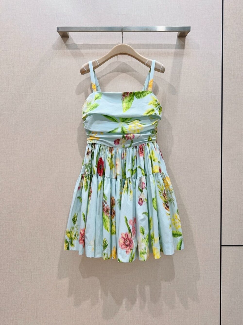 Oscar De La Renta Printed Camisole Dress - Picture 1 of 8